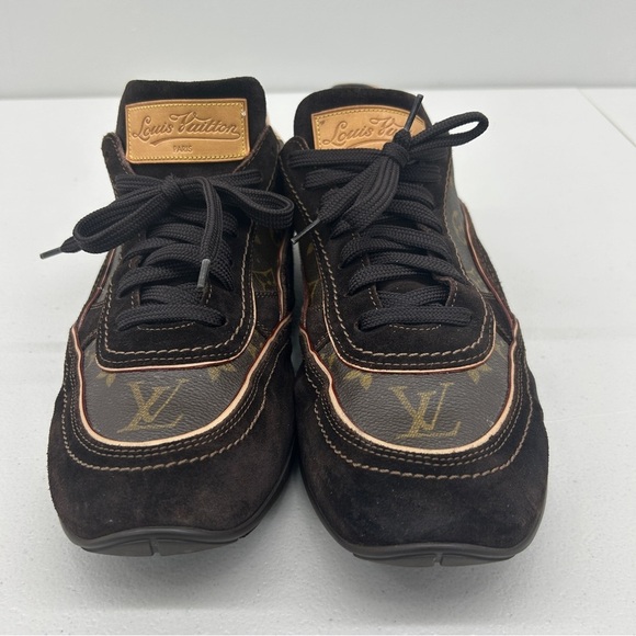 Louis Vuitton Brown Designer Men’s Sneakers size 9.5 - Picture 1 of 10